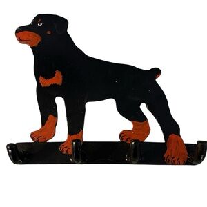 Rottweiler Metal Hand Made Dog Wall Hook